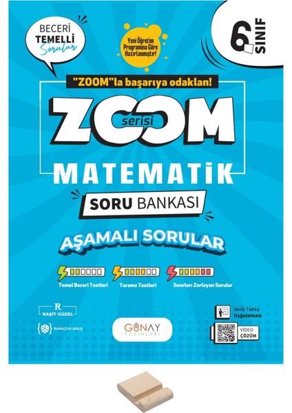 6. Sınıf Zoom Serisi Matematik Soru Bankası + Telefon Standı