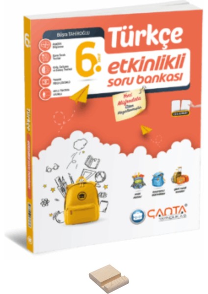 6. Sınıf Türkçe Etkinlkli Kazanım ve Soru Bankası ve Telefon Standı