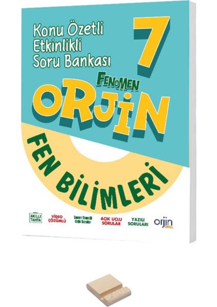 7. Sınıf Orjin Konu Özetli Etkinlikli Fen Bilimleri Soru Bankası ve Telefon Standı