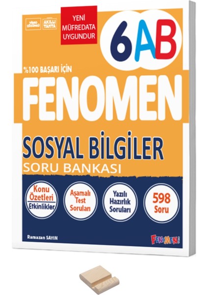 6. Sınıf Sosyal Bilgiler (A-B) Soru Bankası ve Telefon Standı