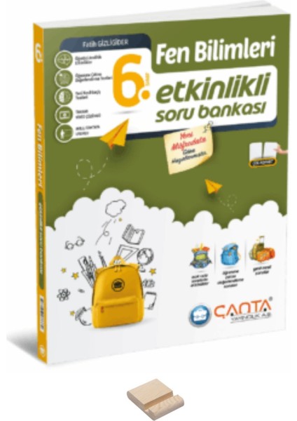 6. Sınıf Fen Bilimleri Etkinlikli Kazanım Soru Bankası ve Telefon Standı