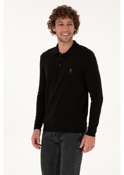 Erkek Siyah Kazak /triko 50307799-VR046 modelleri