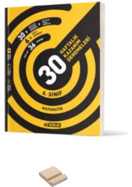6. Sınıf 30 Haftalık Matematik Deneme ve Telefon Standı