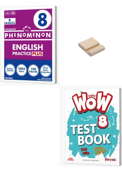 Lgs 8. Sınıf English Practice Plus ve Wow Test Book + Telefon Standı