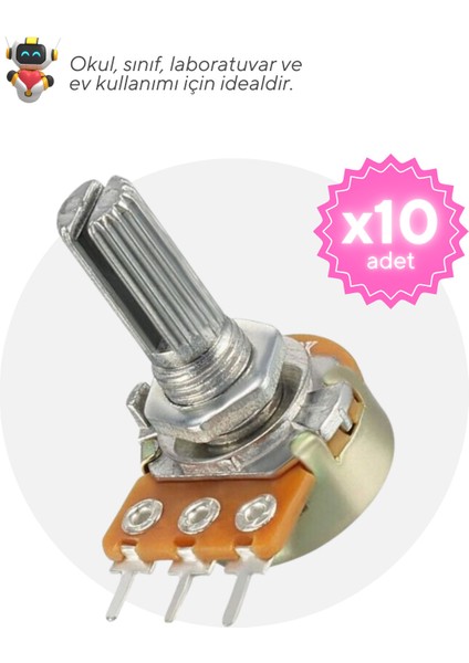 10'lu 10K Pot Seti, Okul ve Ev Için Uygun, Meb Müfredatına Uyumlu