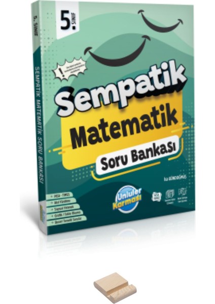 5. Sınıf Sempatik Matematik Soru Bankası ve Telefon Standı
