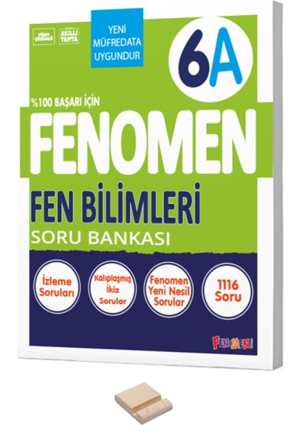 6. Sınıf Fen Bilimleri (A) Soru Bankası ve Telefon Standı