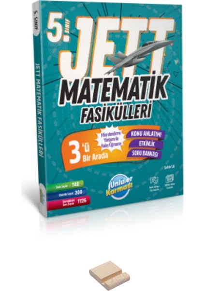 5. Sınıf Jett Matematik Fasikülleri ve Telefon Standı