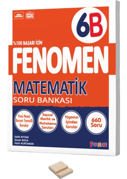 6. Sınıf Matematik (B) Soru Bankası ve Telefon Standı
