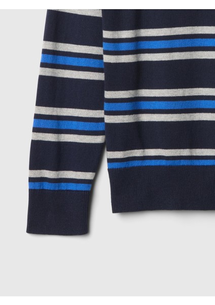 Erkek Çocuk Lacivert Desenli Intarsia Kazak fiyatları