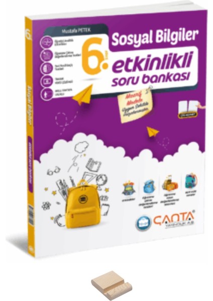 6. Sınıf Sosyal Bilgiler Etkinlkli Kazanım ve Soru Bankası ve Telefon Standı