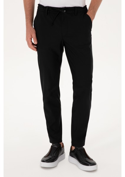 Erkek Siyah Pantolon (Kanvas-Chino) 50317289-VR046 fiyatları