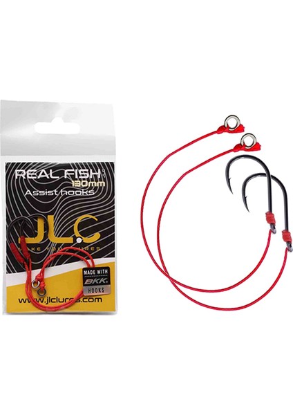 Tekli Hazır Assist Iğne Real Fish 13CM / Denton (2 Adet)