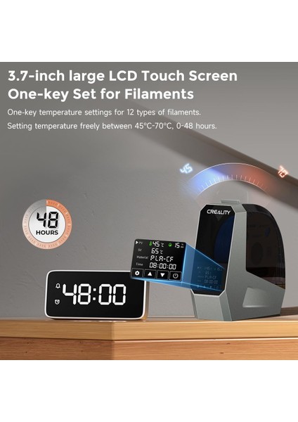 Space Pi Filament Kurutucu – 3D Yazıcı Filament Kurutma Kutusu | 360° Isıtmalı, Dokunmatik Ekranlı, Çoklu Filament Uyumu fiyatları