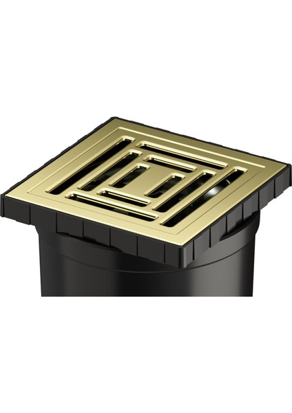 V-Flow Kare 5608281 Duş Kanalı Alttan Çıkışlı Dk 800 Kapak Parlak Altın fiyatları