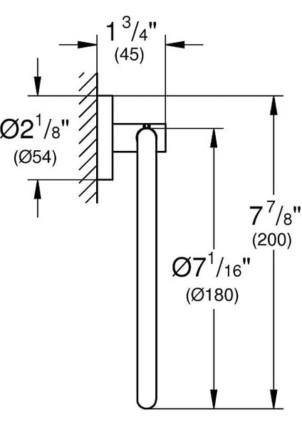 Yuvarlak Havluluk Essentials Brushed Hard Graphite 40365AL1 modelleri