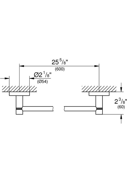 Uzun Havluluk 60 cm Essentials Brushed Hard Graphite 40366AL1 modelleri