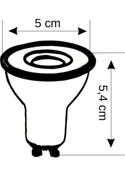 -121/B.YY 10’lu 7W GU10 LED Çanak Ampul Seti Yeşil Renk Mercekli 540LM Yüksek Verimli Aydınlatma fiyatları
