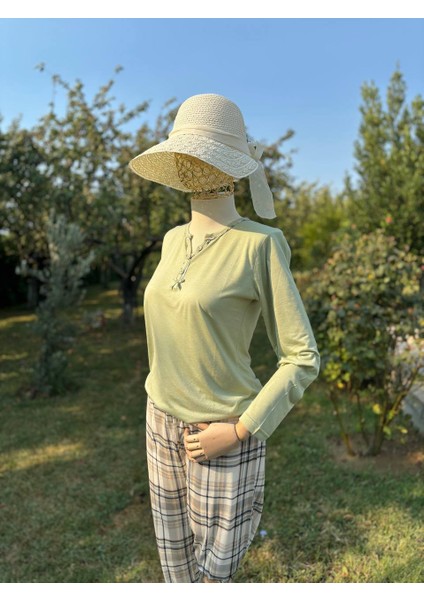 Kadın Mevsimlik Kışlık Ikili Pijama ve Gecelik Takımı Serin Tutan Doğal Bambu Kumaş, Büyük Beden Uzun Kollu modelleri