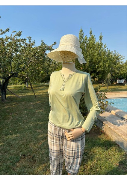 Kadın Mevsimlik Kışlık Ikili Pijama ve Gecelik Takımı Serin Tutan Doğal Bambu Kumaş, Büyük Beden Uzun Kollu fırsatları