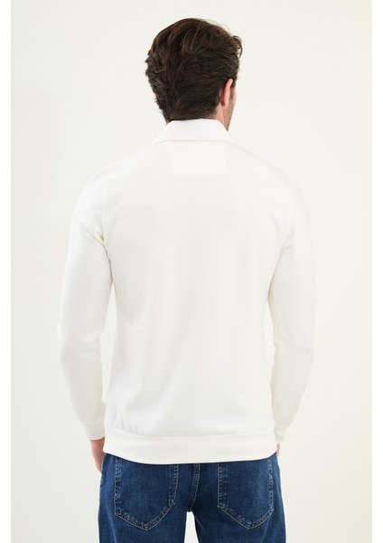 Çizgili Slim Fit Polo Yaka Uzun Kollu Pamuk Erkek T-Shirt fırsatları