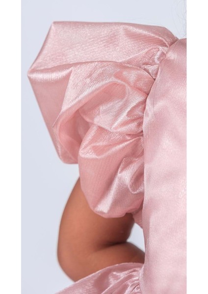 Kız Çocuk Eklenebilir Kuyruk Detaylı, Taçlı Aspendos Abiye Elbise M00758 indirimleri