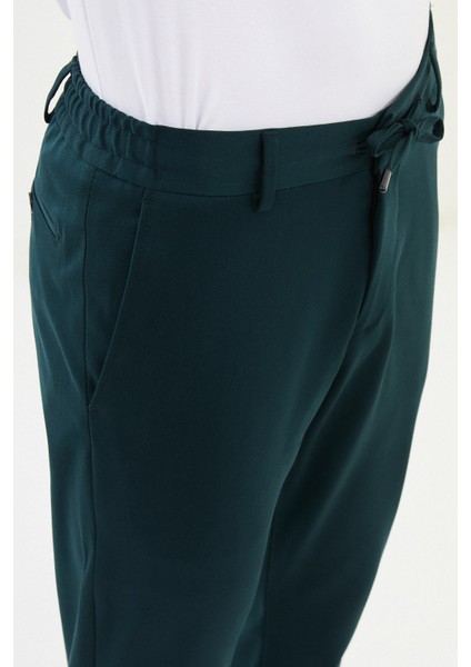 Düz Super Slim Fit Beli Lastikli Ipli Yün Erkek Pantolon fiyatları