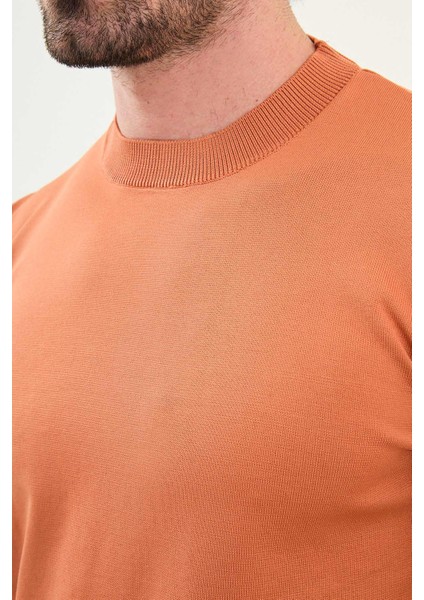 Düz Slim Fit Bisiklet Yaka Basic Erkek Triko Kazak fiyatları