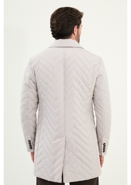 Desenli Slim Fit Gömlek Yaka Erkek Trench Coat indirimleri