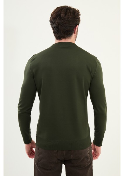 Düz Slim Fit Bisiklet Yaka Basic Erkek Triko Kazak modelleri