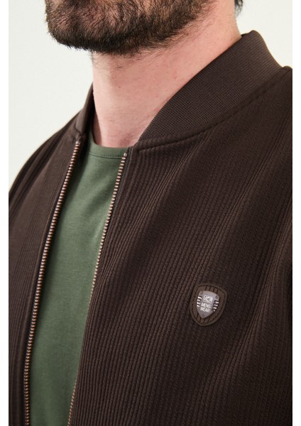 Çizgili Slim Fit Hakim Yaka Erkek Mont fiyatları