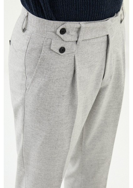 Dokulu Slimfit Pileli Erkek Pantolon fiyatları