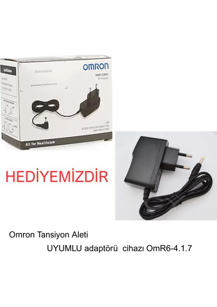 M6 Comfort Koldan Ölçer Tansiyon Aleti Afib HEM-7380-E+ Cihaz Uyumlu Adaptör Hediye fiyatları