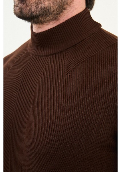 Çizgili Slim Fit Yarım Balıkçı Yaka Erkek Triko Kazak fiyatları