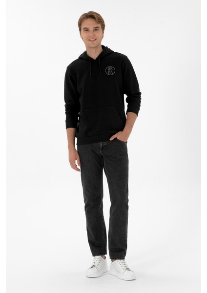 Erkek Siyah Sweatshirt 50313718-VR046 fırsatları