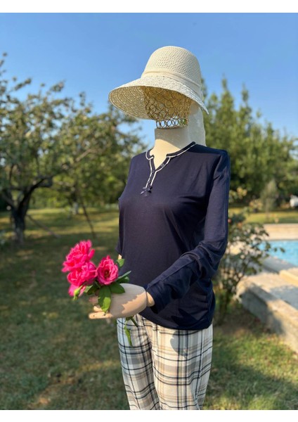 Kadın Mevsimlik Kışlık Ikili Pijama ve Gecelik Takımı Serin Tutan Doğal Bambu Kumaş, Büyük Beden Uzun Kollu fırsatları