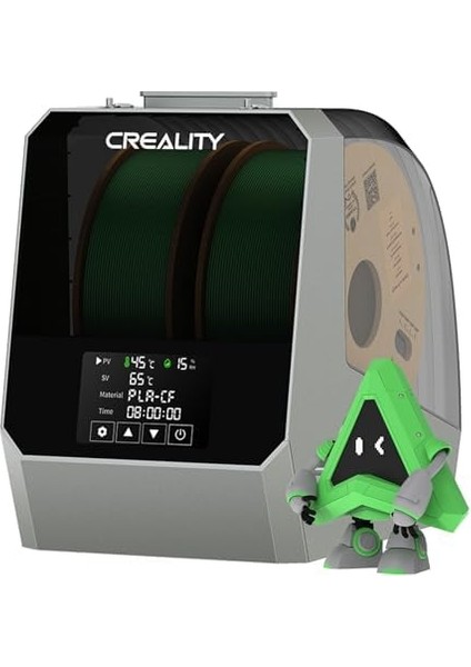 Space Pi Plus Filament Kurutucu – 2 Makaralı, 360° Isıtmalı, Dokunmatik Ekranlı, Tüm Filament Türleriyle Uyumlu