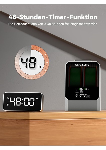 Space Pi Plus Filament Kurutucu – 2 Makaralı, 360° Isıtmalı, Dokunmatik Ekranlı, Tüm Filament Türleriyle Uyumlu fiyatları