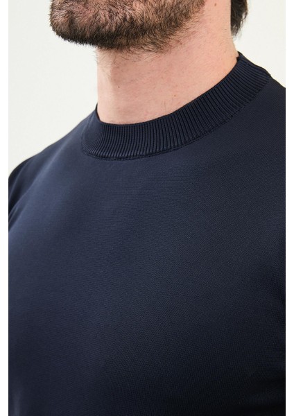 Düz Slim Fit Bisiklet Yaka Basic Erkek Triko Kazak fiyatları