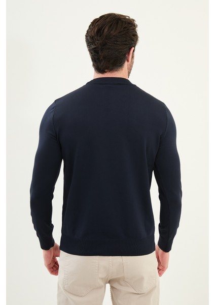 Düz Slim Fit Bisiklet Yaka Basic Erkek Triko Kazak modelleri