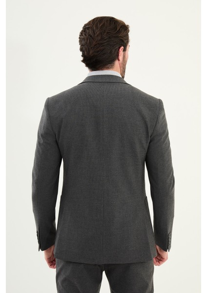 Çizgili Slim Fit Torba Cep Mono Yaka Erkek Ceket indirimleri