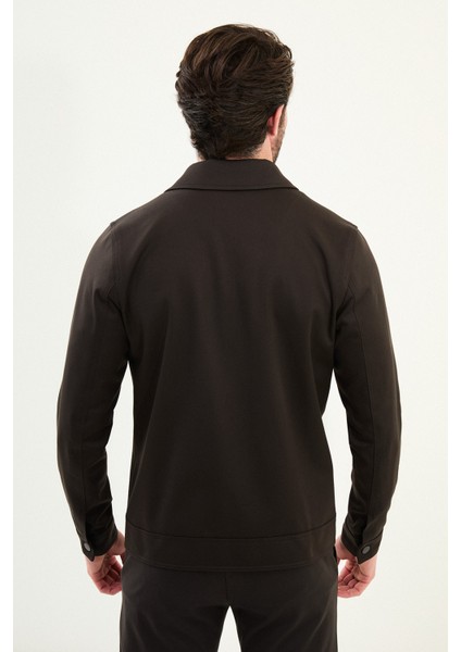 Düz Slim Fit Gömlek Yaka Erkek Mont indirimleri