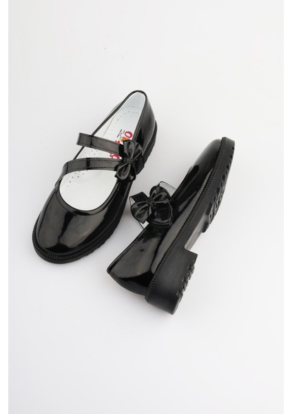 Kız Çocuk Babet Siyah Kız Çocuk Babet Kız Çocuk Okul Ayakkabısı Kız Çocuk Ayakkabı Yeni Sezon