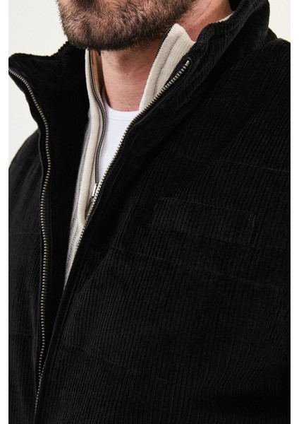 Düz Slim Fit Dik Yaka Kadife Erkek Yelek fiyatları