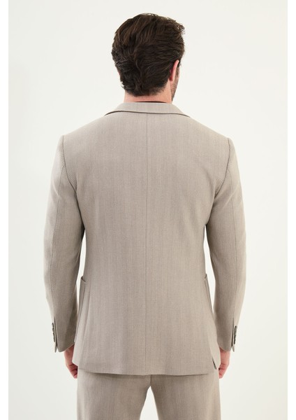 Desenli Slim Fit Torba Cep Mono Yaka Erkek Takım Elbise indirimleri