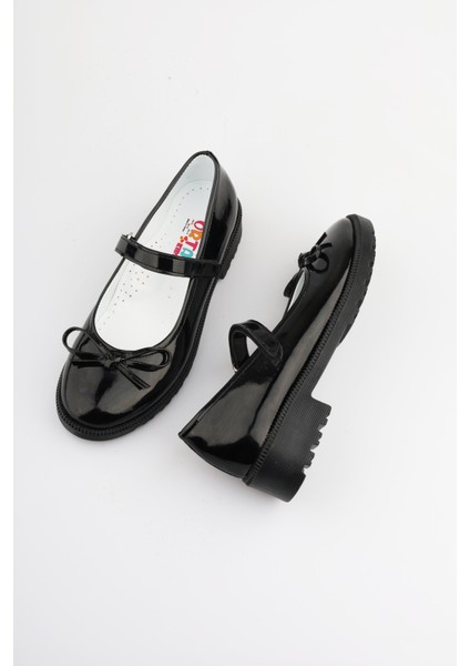 Kız Çocuk Babet Siyah Kız Çocuk Babet Kız Çocuk Okul Ayakkabısı Kız Çocuk Ayakkabı Yeni Sezon