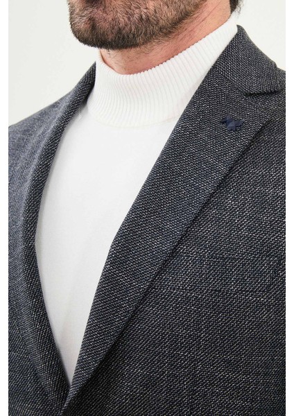 Kırçıllı Slim Fit Torba Cep Mono Yaka Erkek Ceket fiyatları