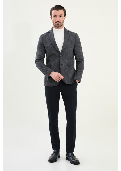 Kırçıllı Slim Fit Torba Cep Mono Yaka Erkek Ceket modelleri