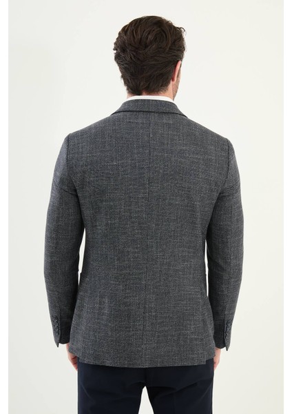 Kırçıllı Slim Fit Torba Cep Mono Yaka Erkek Ceket indirimleri