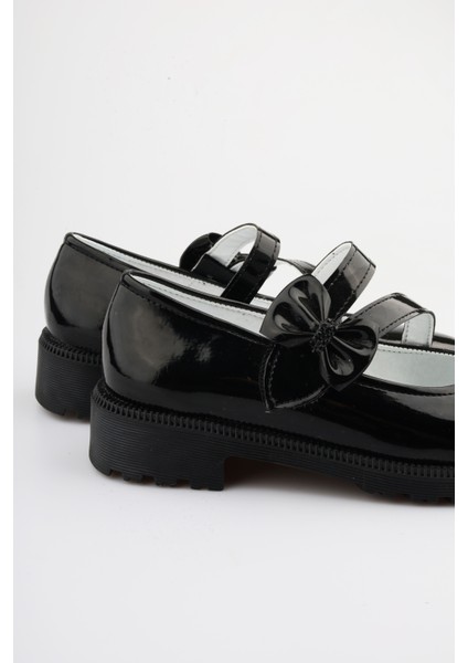 Kız Çocuk Babet Siyah Kız Çocuk Babet Kız Çocuk Okul Ayakkabısı Kız Çocuk Ayakkabı Yeni Sezon